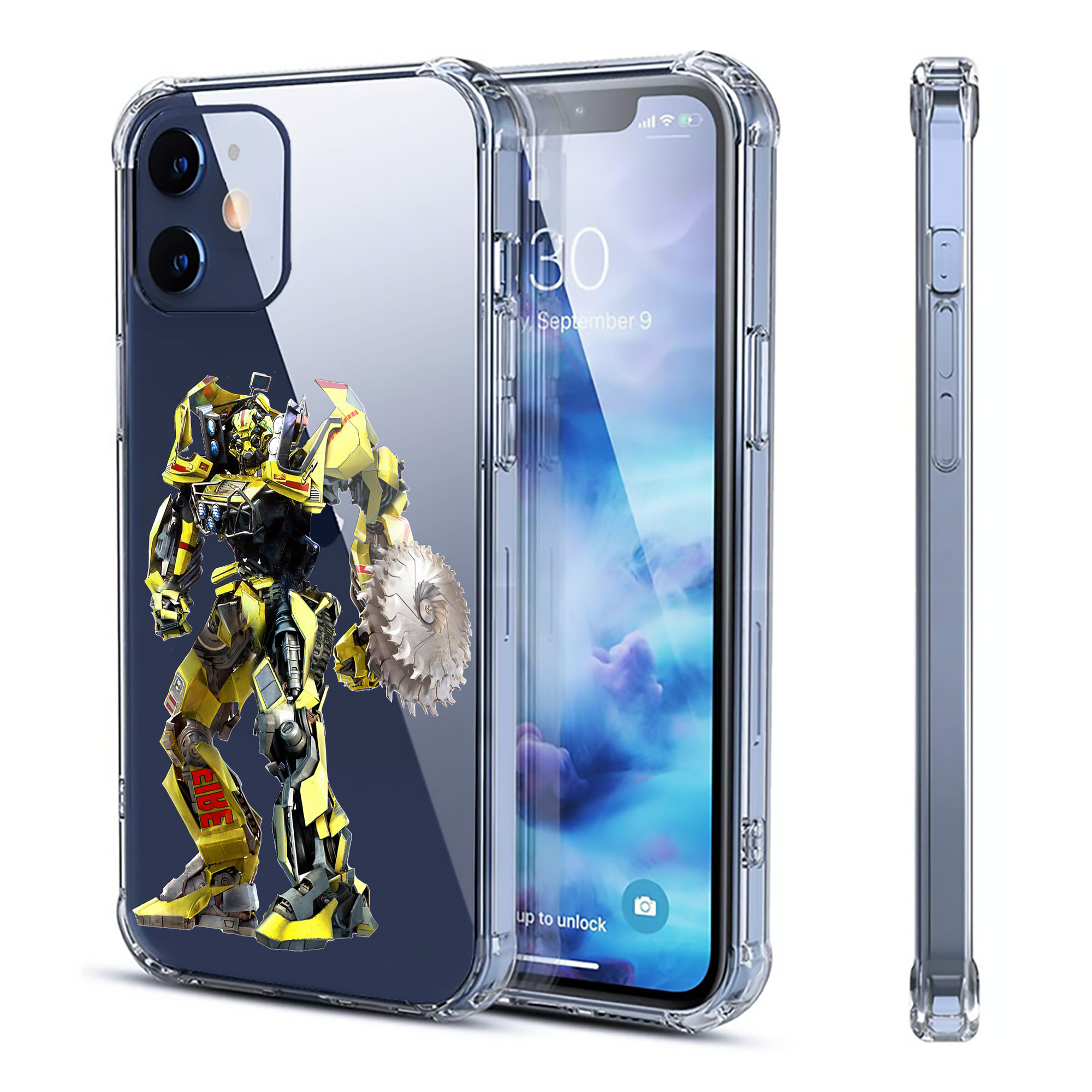 （画像用） Transformers トランスフォーマー 【iPhone 12シリーズ対応】透明スマホケース（クリアソフトケース）